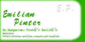 emilian pinter business card